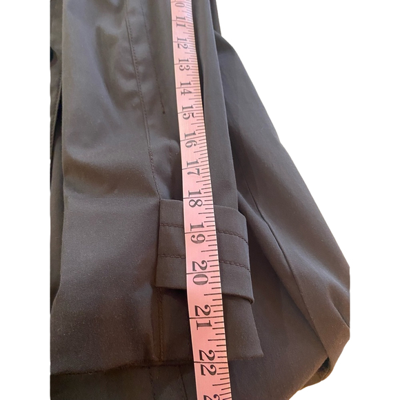 Zara basic dark brown double breasted trench coat- medium- - Picture 8 of 16